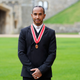 Sir Lewis Hamilton after he was made a Knight Bachelor by the Prince of Wales during an investiture ceremony at Windsor Castle on December 15, 2021 in Windsor, England.